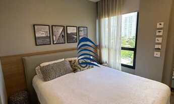 Imagem 4: São 2 suítes, 85m2, armários em todos os cômodos, lavabo, wc de serviço, andar alto, nasce