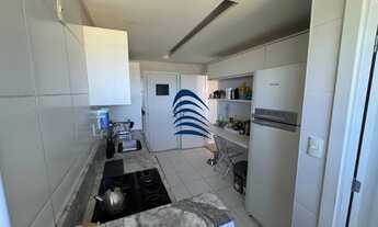 Imagem 5: Apartamento no Art Residenc com varanda ampla, vista mar definitiva, projeto de iluminação