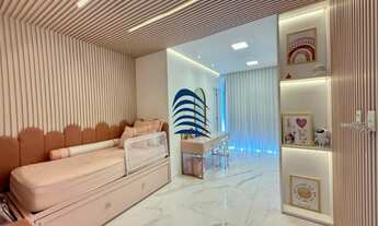 Imagem 6: Casa em fino acabamento, nova, terreno na melhor quadra do condomínio, lote plano, 5 ampla