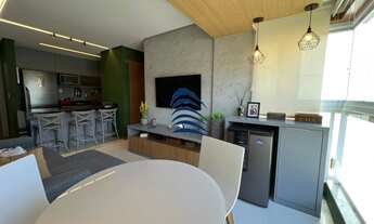 Imagem 4: Lindo apartamento em armação porteira fechada, 47m², 1 quarto com suíte e lavabo, sala int