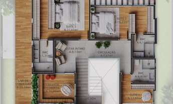 Imagem 2: 3 dormitórios, 3 suíte, 4 banheiro