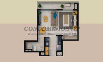 Imagem 3: Apartamento à venda em Sorocaba-SP, Além Ponte: 1 quarto, 1 suíte, 2 salas, 1 banheiro, 1