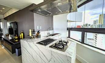 Imagem 6: Morada Nilo Pedreira 140m², suíte master com closet, climatizado, vista mar, varanda integ