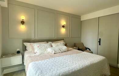 Imagem 2: Parque Tropical 113m², mobiliado, 2 suítes, climatizado, fino acabamento, decorado, suíte