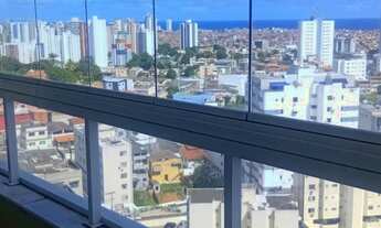 Imagem 7: Brotas 64m², andar alto, vista mar, varanda, sala, cozinha, 2/4, suíte, área de serviço, 1