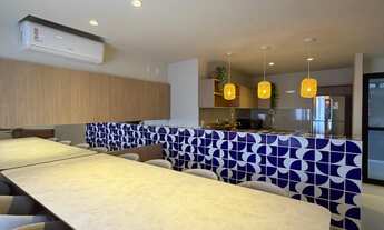 Imagem 2: Studio 49m², fino acabamento, climatizado, novo, vista mar, 1/4, varanda gourmet, jacuzzi