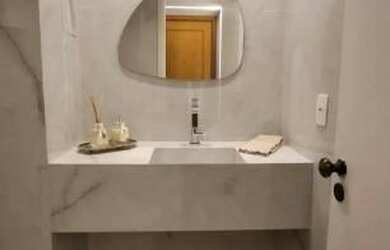 Imagem 3: Lot Aquarius Pituba 151m², climatizado, varanda integrada, sala ampliada, 3 suítes, móveis