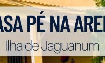 Imagem: Casa pé na Areia na Ilha de Jaguanum