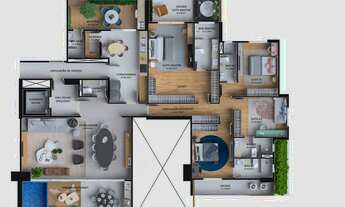 Imagem 6: 4 dormitórios, 4 suíte, 4 banheiro, 1 vaga na garagem, 232M² de Área Construída