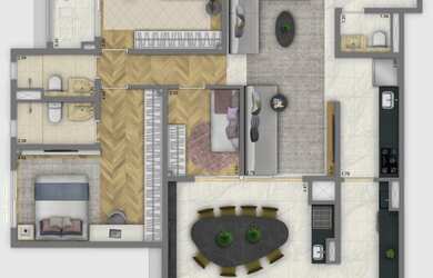 Imagem 5: Imperdível: Apartamento à venda em São Paulo-SP, 2 quartos, 2 suítes, 3 banheiros, 1 vaga