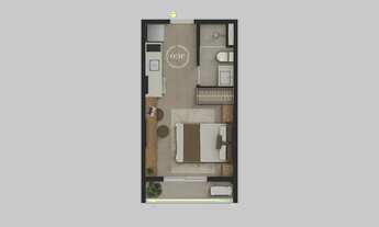 Imagem 8: Apartamento à venda em São Paulo-SP, bairro Liberdade: 1 quarto, 1 sala, 1 banheiro, 24m²