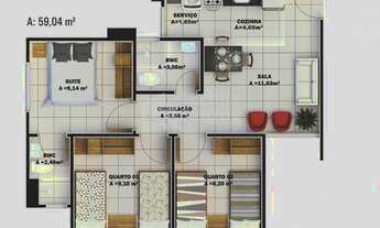 Imagem: Apartamento à Venda no Condomínio Jardins