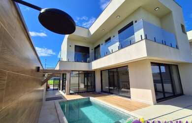 Imagem 2: Casa em Condomínio de Luxo em Jaguariúna-SP, 3 quartos, 3 suítes, 2 salas, 4 banheiros, 4