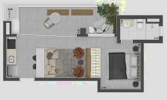 Imagem 7: 2 dormitórios na Avenida Vereador José Diniz