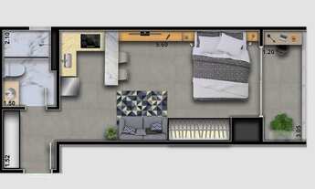 Imagem: 1 dormitório na Avenida Vila Ema