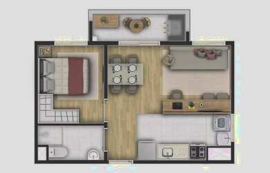 Imagem 6: 1 dormitório na Rua Herval