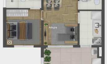 Imagem 6: Apartamentos de 31 a 40m² com 1 dorm. ou 1 suíte + terraço. A 600m da estação de metrô An