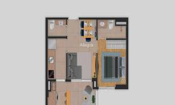 Imagem 6: Campo Belo. Plantas De 73,M² 1 ou 2 Dormitórios, sendo 1 ou duas suítes, 1 vaga de garage