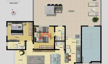 Imagem 7: Área Privativa à venda com 2 quartos, 2 vagas, 110 m² no Cidade Nova, Belo Horizonte / MG