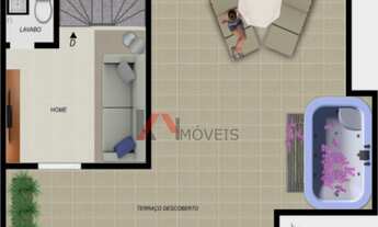 Imagem 2: Cobertura no Santa Efigênia com 02 quartos, 02 vagas, 91,37m² - LANÇAMENTO