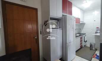 Imagem 4: Apartamento rico em armários com 2 dormitórios, quintal com churrasqueira. Vaga