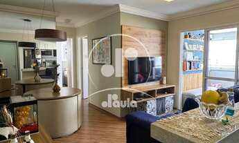 Imagem 7: Apartamento Valparaiso em Santo André com 60 m² 2 dormitórios planejados, sala com varanda