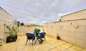 Imagem 3: Cobertura na Vila Tibiriça com 116 m² com 2 dormitórios planejados suíte com sacada Vaga