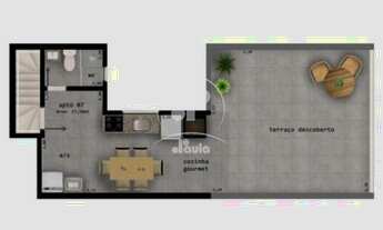 Imagem 2: Cobertura a venda com 100m², 2 dormitórios, 1 suíte, 3 banheiros, 2 vagas, na Vila Curuçá