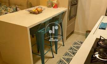 Imagem 4: Apartamentocom 54m2, mobiliado, com sacada grill, Bairro Jardim, Santo André-SP