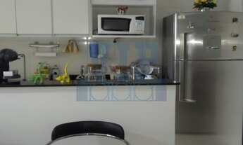 Imagem 5: Apartamento mobiliado para locação com 2 dormitórios sendo 1 suíte no Acqua Play em Santos