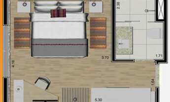 Imagem 2: Studio à venda em Santos-SP, no Gonzaga: 1 quarto, 1 banheiro, 30,91m² de área - Oportunid