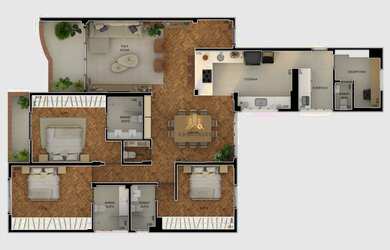 Imagem 4: Apartamento em Higienópolis - 177 m² com 3 suítes, de frente para o Louveira!