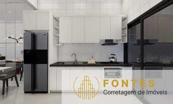 Imagem 6: Casa 3 dormitórios, sendo 1 suíte, sala de estar e jantar integradas com a cozinha e área