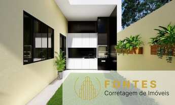 Imagem 7: Casa 3 dormitórios, sendo 1 suíte, sala de estar e jantar integradas com a cozinha e área