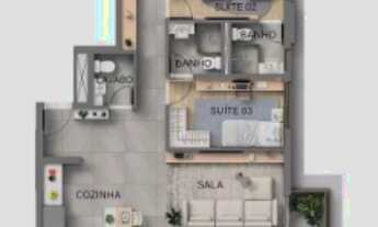 Imagem 2: RR6804 Apartamento 130m² CONDOMINÍO KAA HOME BOUTIQUE - OPORTUNIDADE - 3 Suítes 3 Vagas