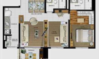Imagem: RR9556 Apartamento 68m² CONDOMÍNIO RESERVA
