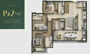 Imagem: RR7914 Apartamento DUPLEX 192m² CONDOMÍNIO