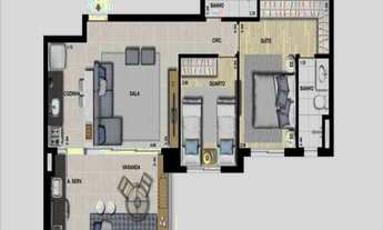 Imagem 6: 2 dormitórios na Rua Doutor Nicolau De Sousa Queirós