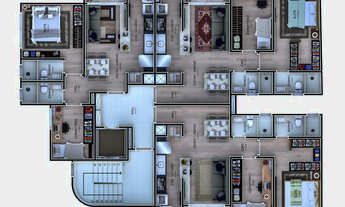 Imagem 2: Apartamento novo com suíte em Caxias do Sul RS, 2 quartos, 1 suíte, sala ampla, 2 banheiro