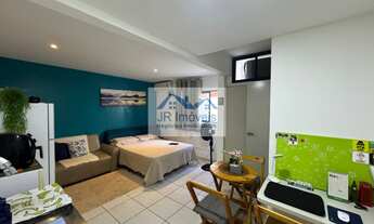 Imagem 4: Apartamento mobiliado com 34 m² em frente ao mar - Amaralina - Salvador-BA