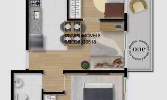 Imagem 4: Apartamentos de 40mts com 2 dormitórios, cozinha, 1 wc, terraço, sem vaga A 5min do Metrô