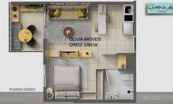 Imagem 6: Apartamento a venda com 33,74mts, 1 dormitório, terraço, sem vaga, 300m do Metrô Sacomã