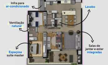 Imagem 7: Apartamento a venda com 115mts, 3 dormitórios, 1 suíte, terraço gourmet, 2 vagas na Vila C