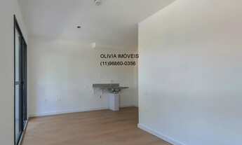 Imagem 7: Studio residencial com 27m² de área útil, ambientes integrados, com piso laminado em Moema