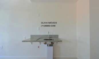 Imagem 4: Studio residencial com 27m² de área útil, ambientes integrados, com piso laminado em Moema