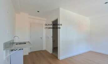 Imagem 1: Studio residencial com 27m² de área útil, ambientes integrados, com piso laminado em Moema