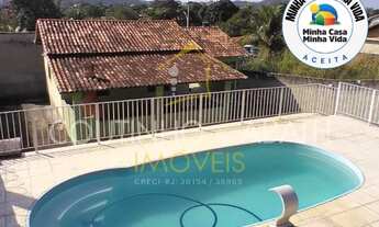 Imagem: Casa com quintal e piscina, próxima ao