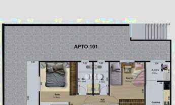 Imagem 6: ÚLTIMA UNIDADE) COBERTURA NOVA EM ITAÚNA! 03 QUARTOS COM SUÍTE NA RUA DAS PITANGAS