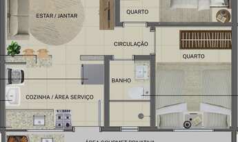 Imagem 3: 2 dormitórios na Rua José Renato Nogueira