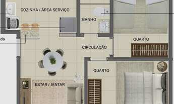 Imagem 2: 2 dormitórios na Rua José Renato Nogueira